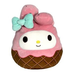 Squishmallows My Melody Ice Cream Plush Sanrio Hello Kitty Pink Kawaii Cute RARE